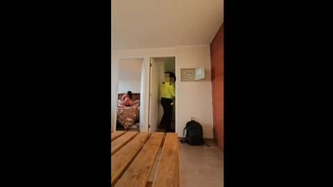 Naughty Sex with Girl and Electrician in Apartment