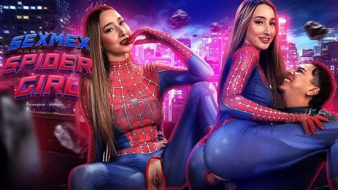 Spidergirl web fun - Captivating roleplay tease
