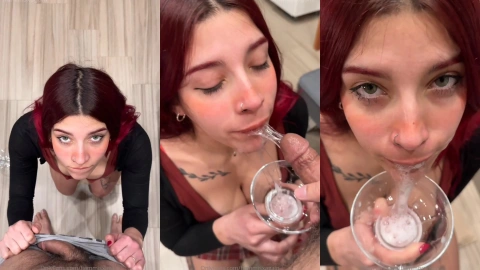 FiammiSxagain Drinks Cum, Proud Guy